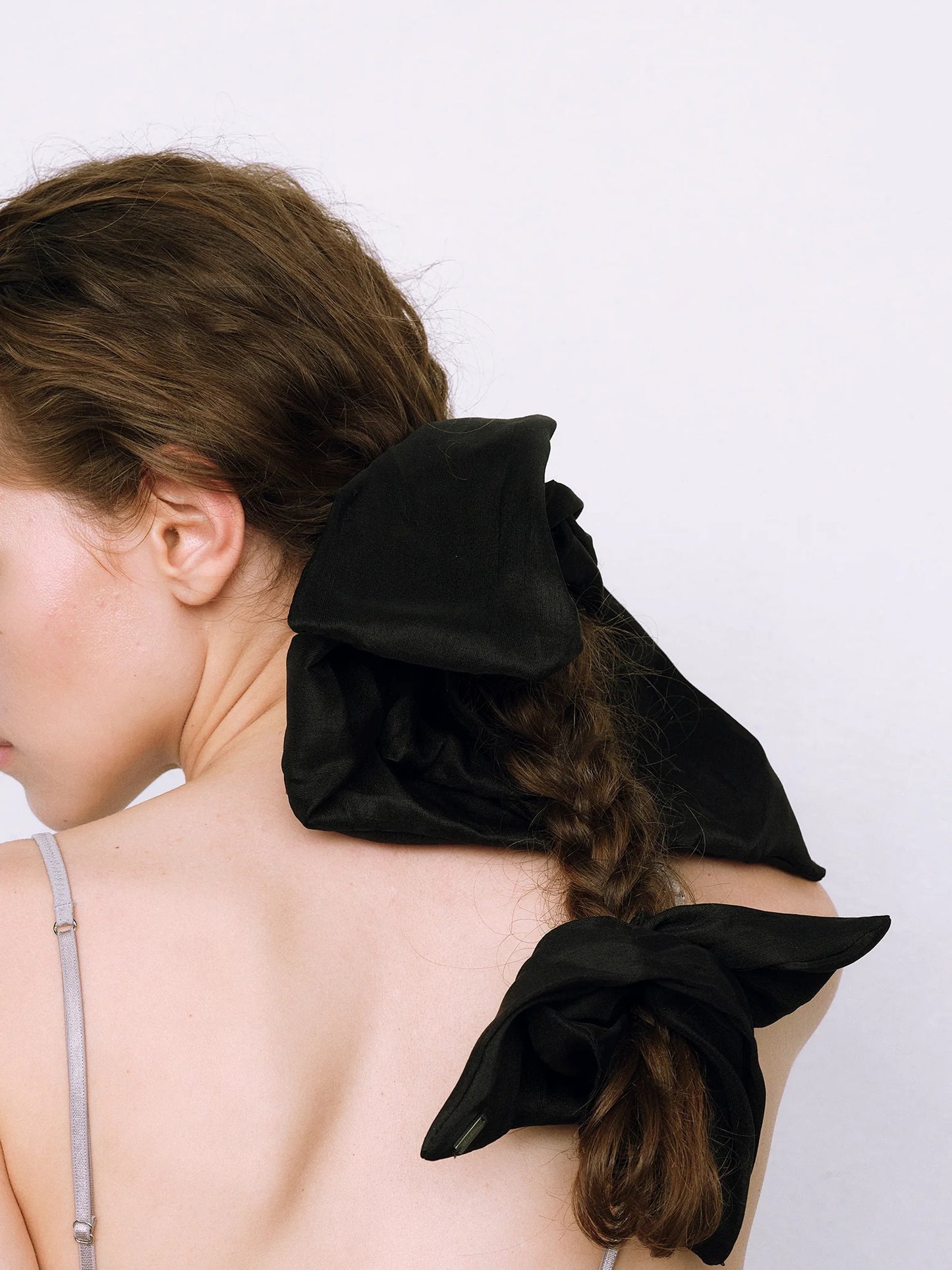 Silk Square Medium Scrunchie