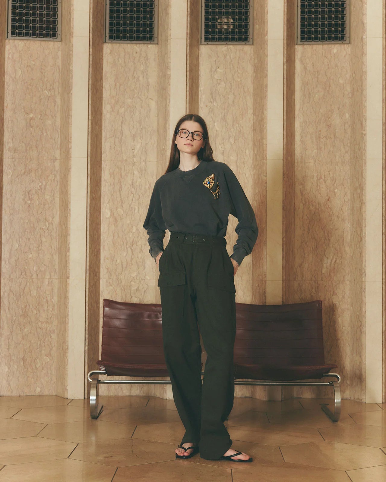 GARMENT DYED SWEATSHIRT