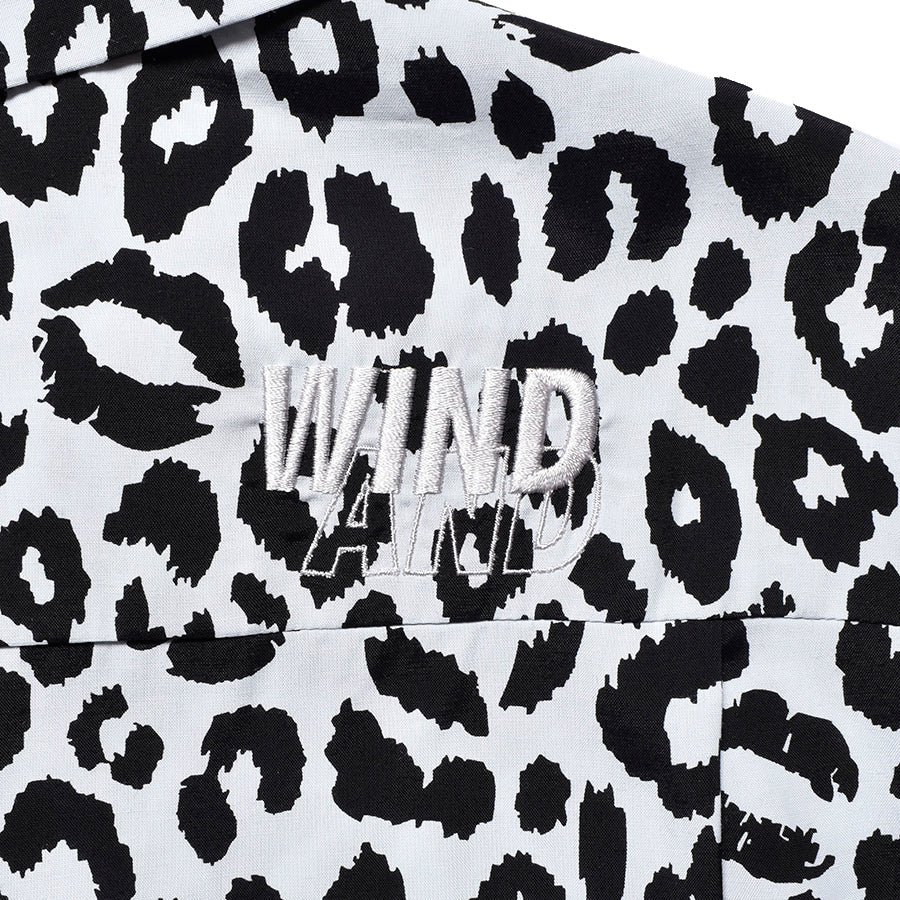 WDS×MINEDENIM Lips Leopard Print Open Collar SH