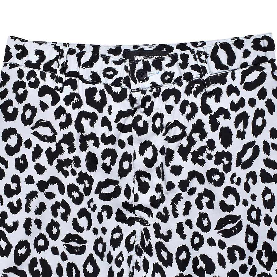 WDS×MINEDENIM Lips Leopard Print Easy Shorts