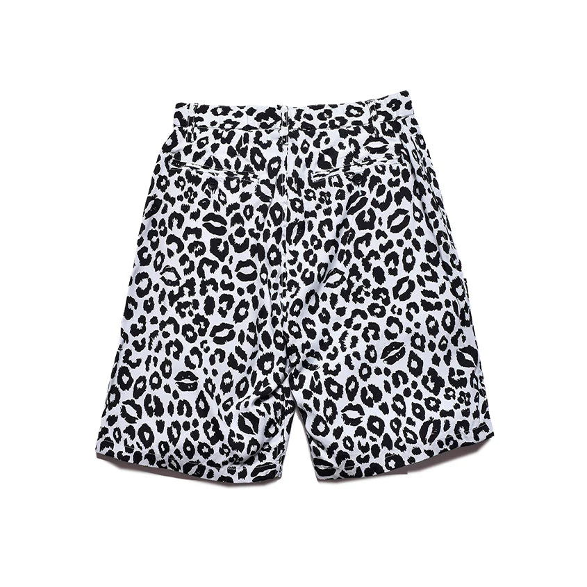 WDS×MINEDENIM Lips Leopard Print Easy Shorts