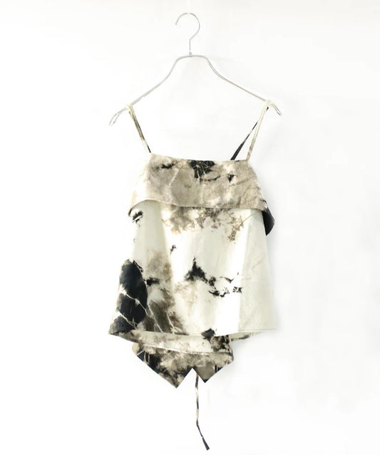 natural dye silk nep wrap camisole