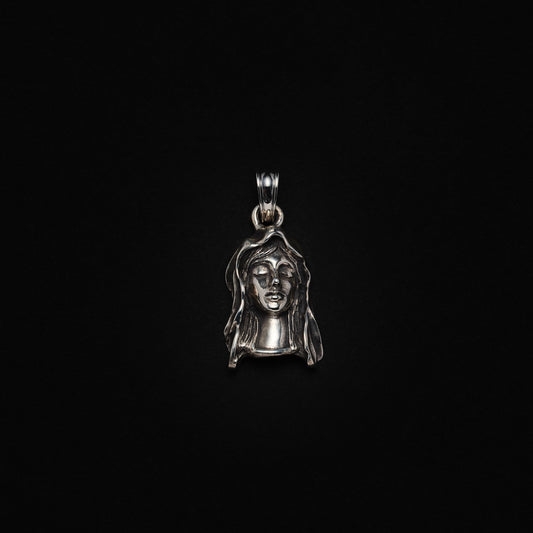 Solid Back Mary Small Pendant