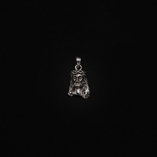 Solid Back Jesus Small Pendant