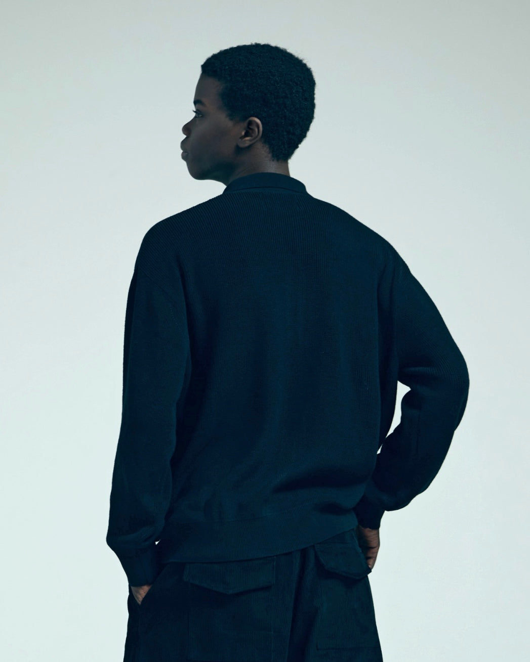 COLLARED KNIT MAFIA SHIRT