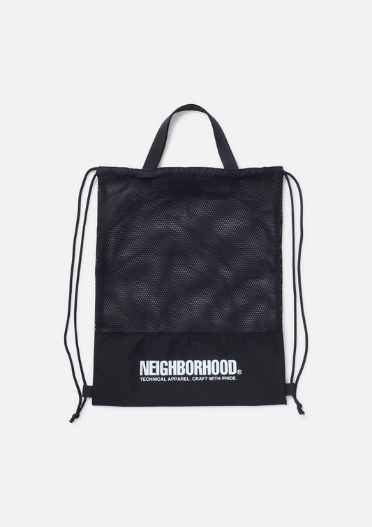 MESH DRAWSTRING TOTE BAG