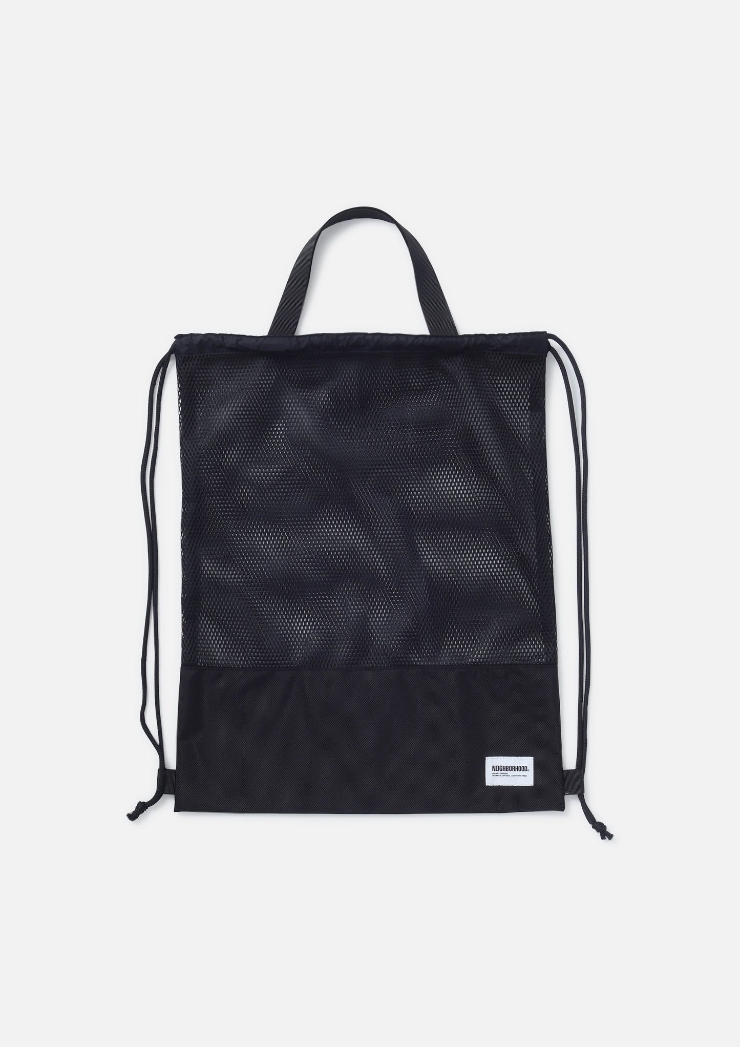 MESH DRAWSTRING TOTE BAG