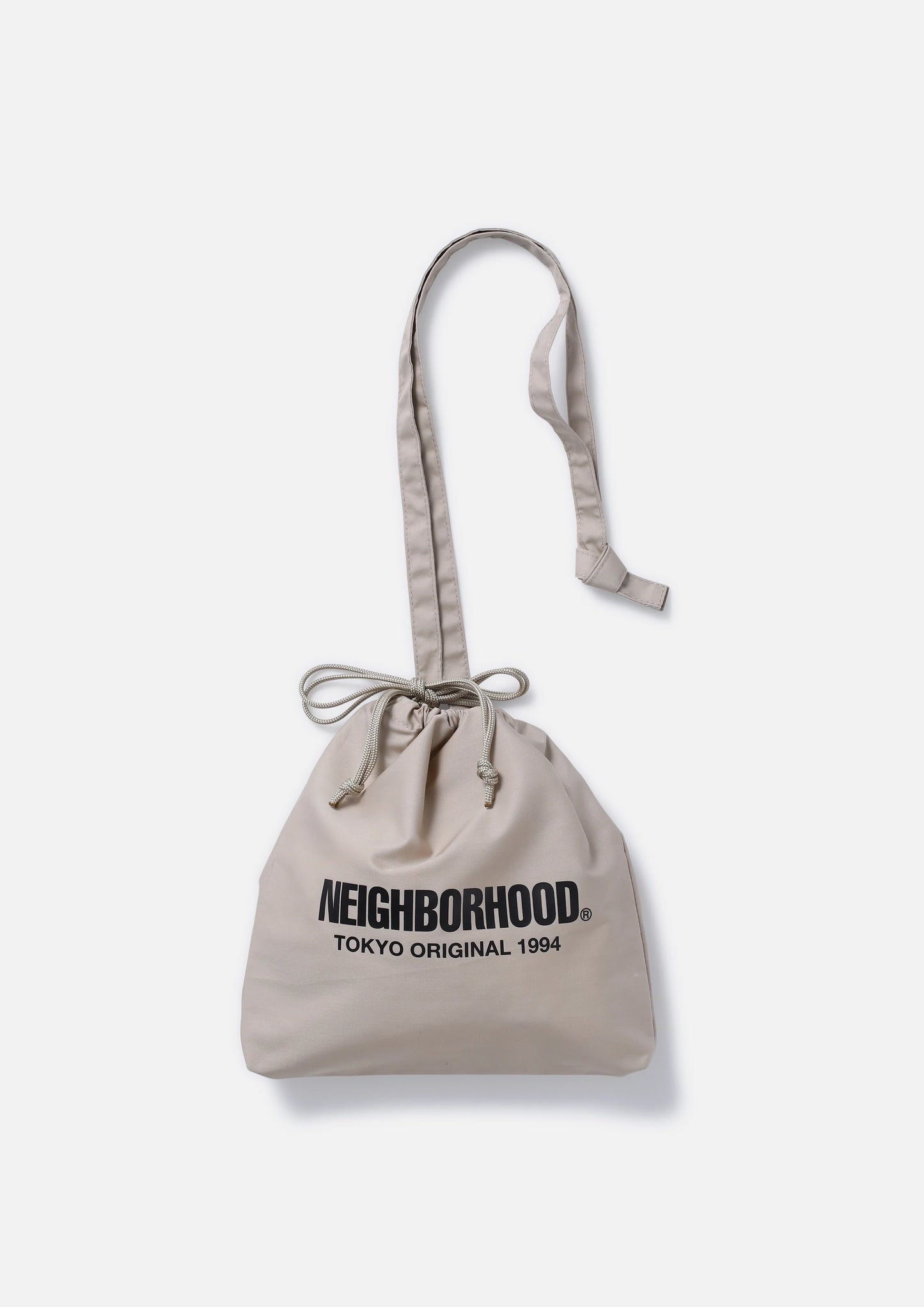 LOGO DRAWSTRING SHOULDER BAG