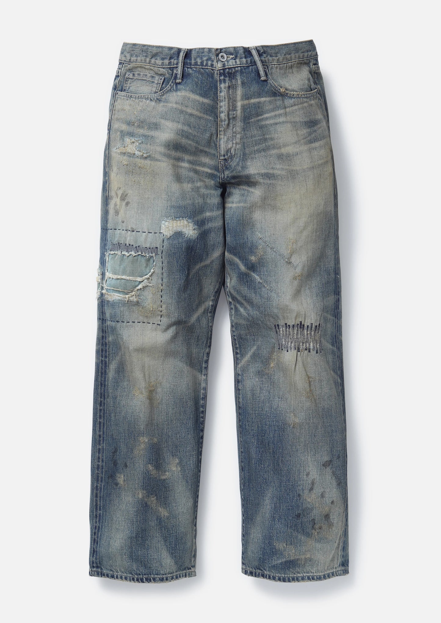 SAVAGE DENIM DP WIDE PANTS