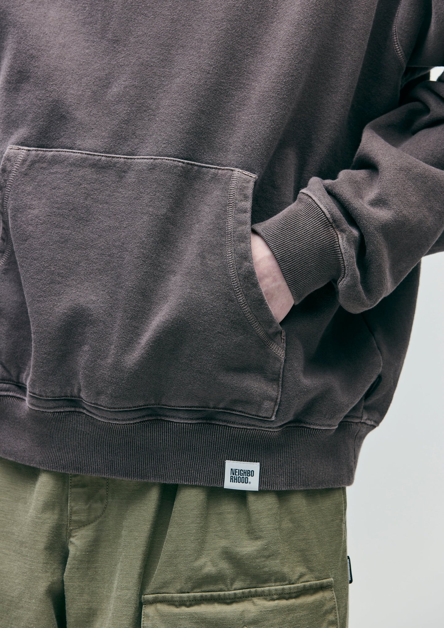 PIGMENT DYED SWEAT HOODIE LS