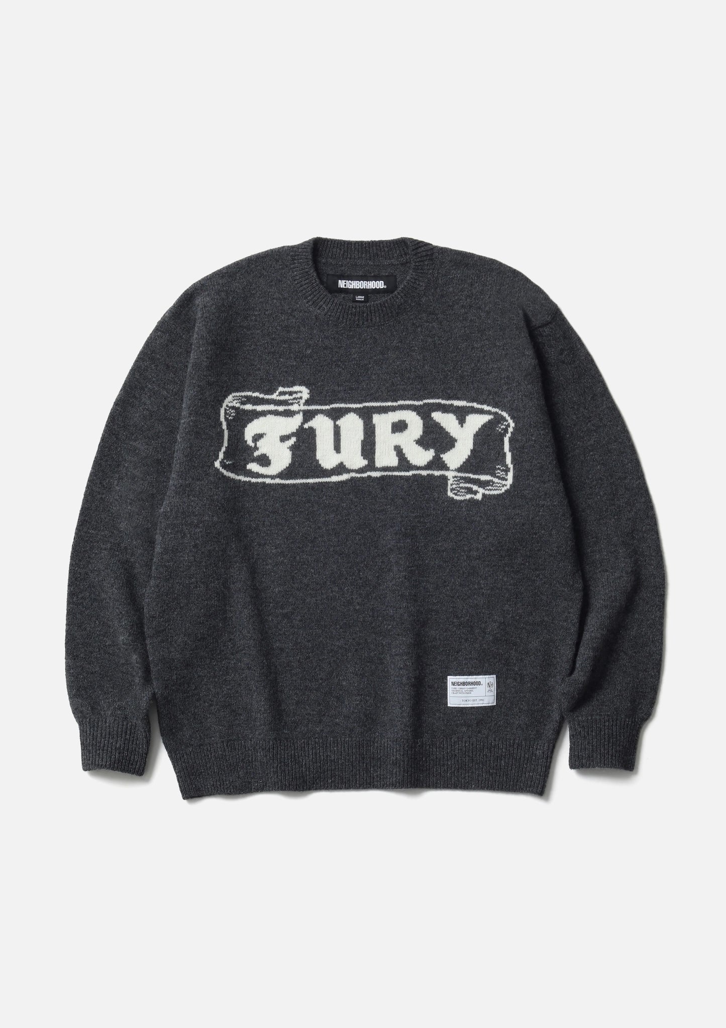 INTARSIA CREWNECK SWEATER