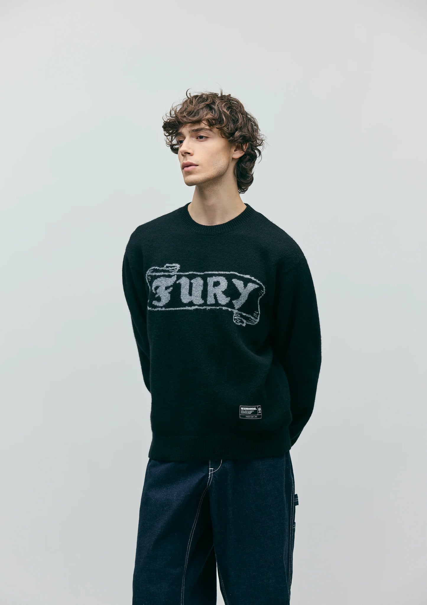 INTARSIA CREWNECK SWEATER