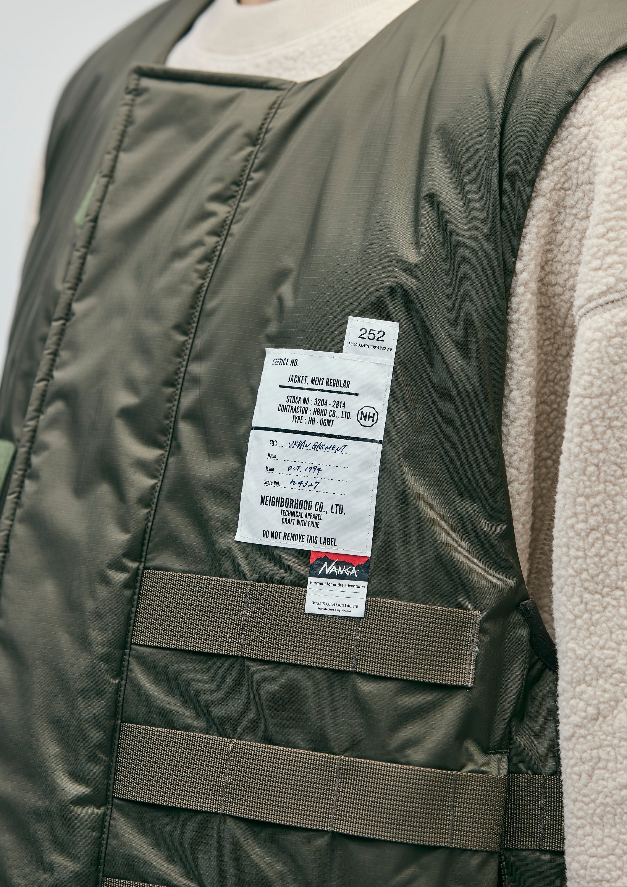 NH × NANGA . TACTICAL DOWN VEST – TIME AFTER TIME