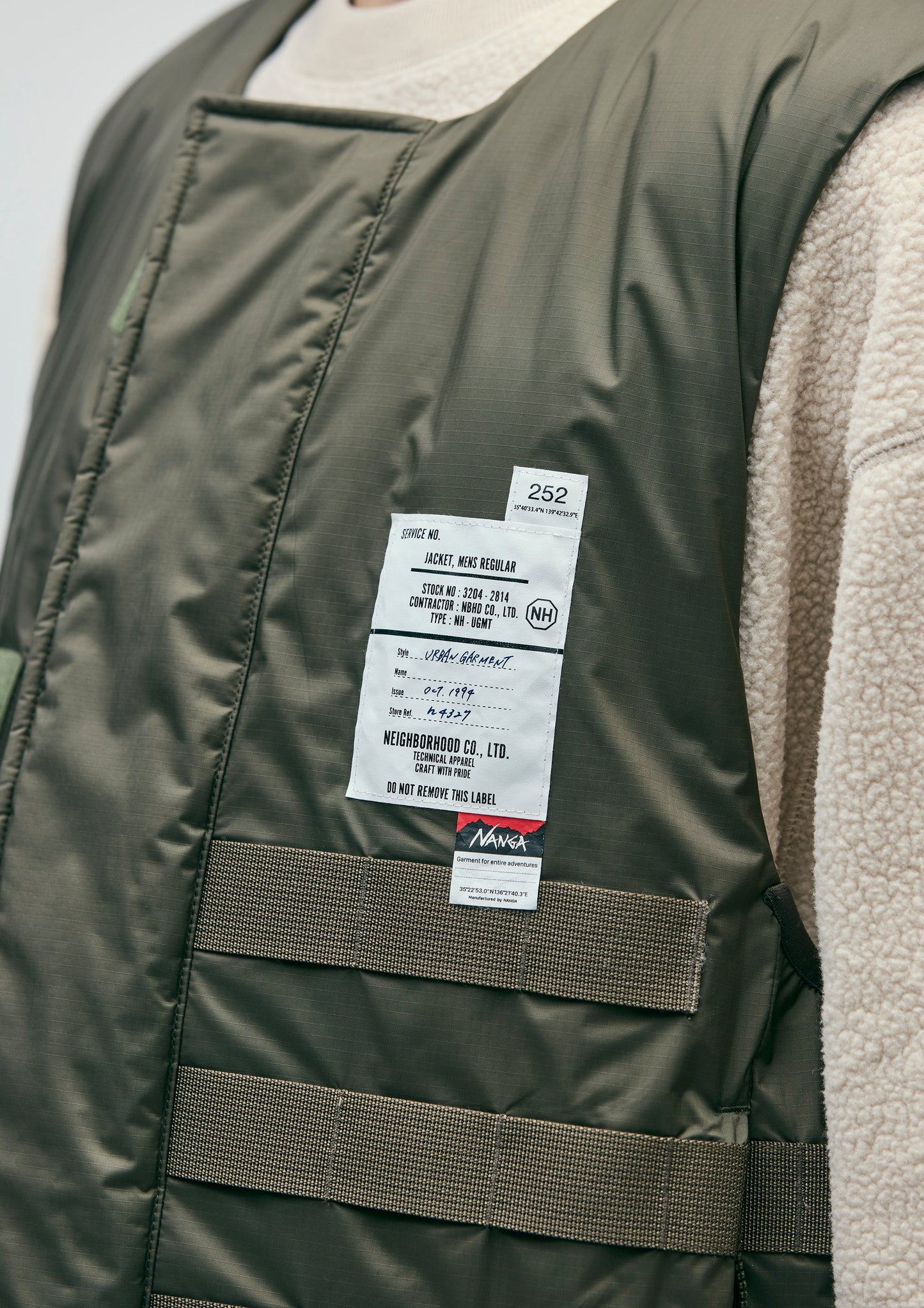 NH × NANGA . TACTICAL DOWN VEST