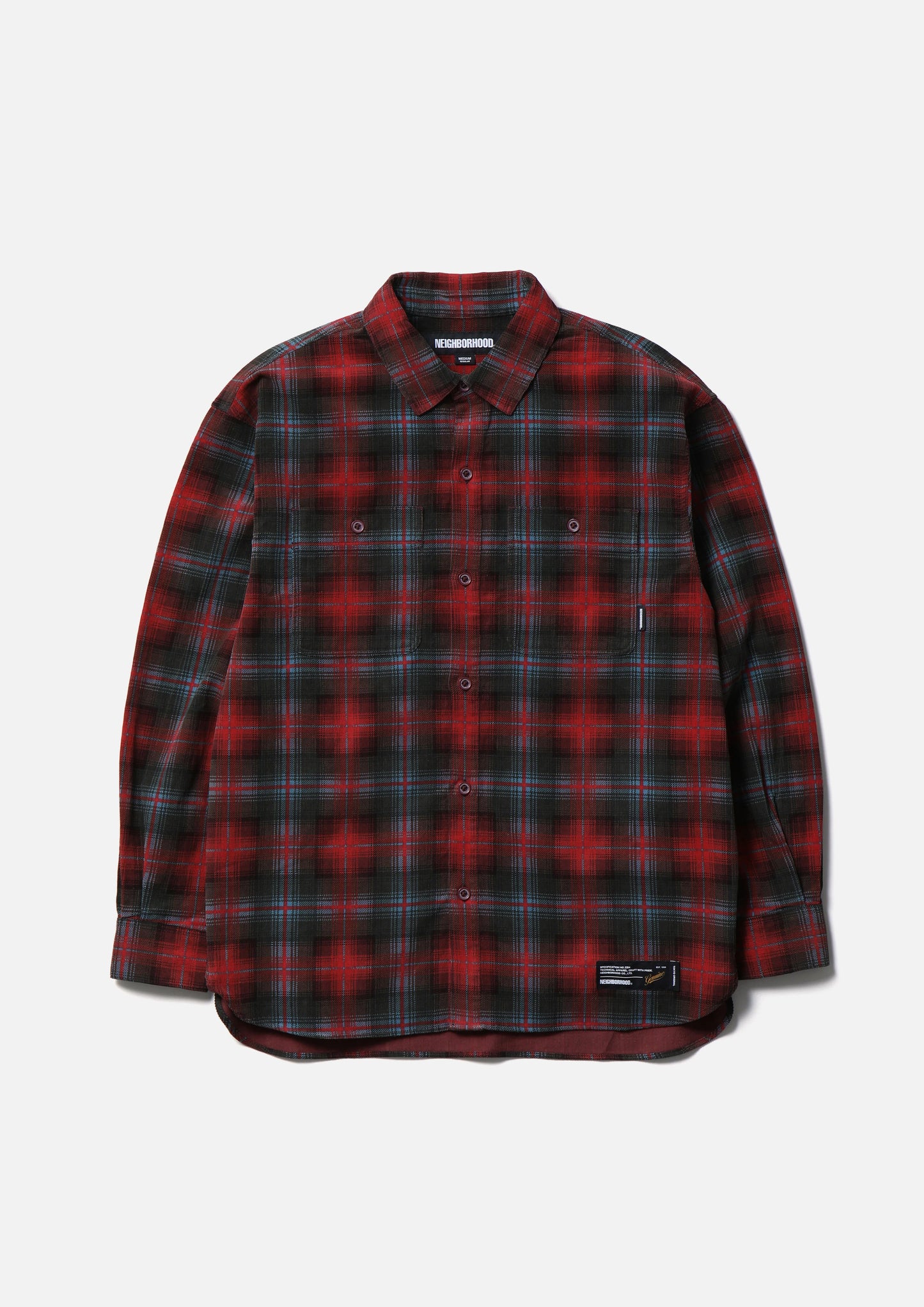 CORDUROY CHECK SHIRT LS