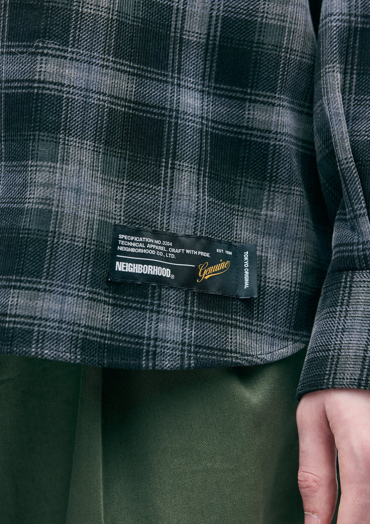 CORDUROY CHECK SHIRT LS
