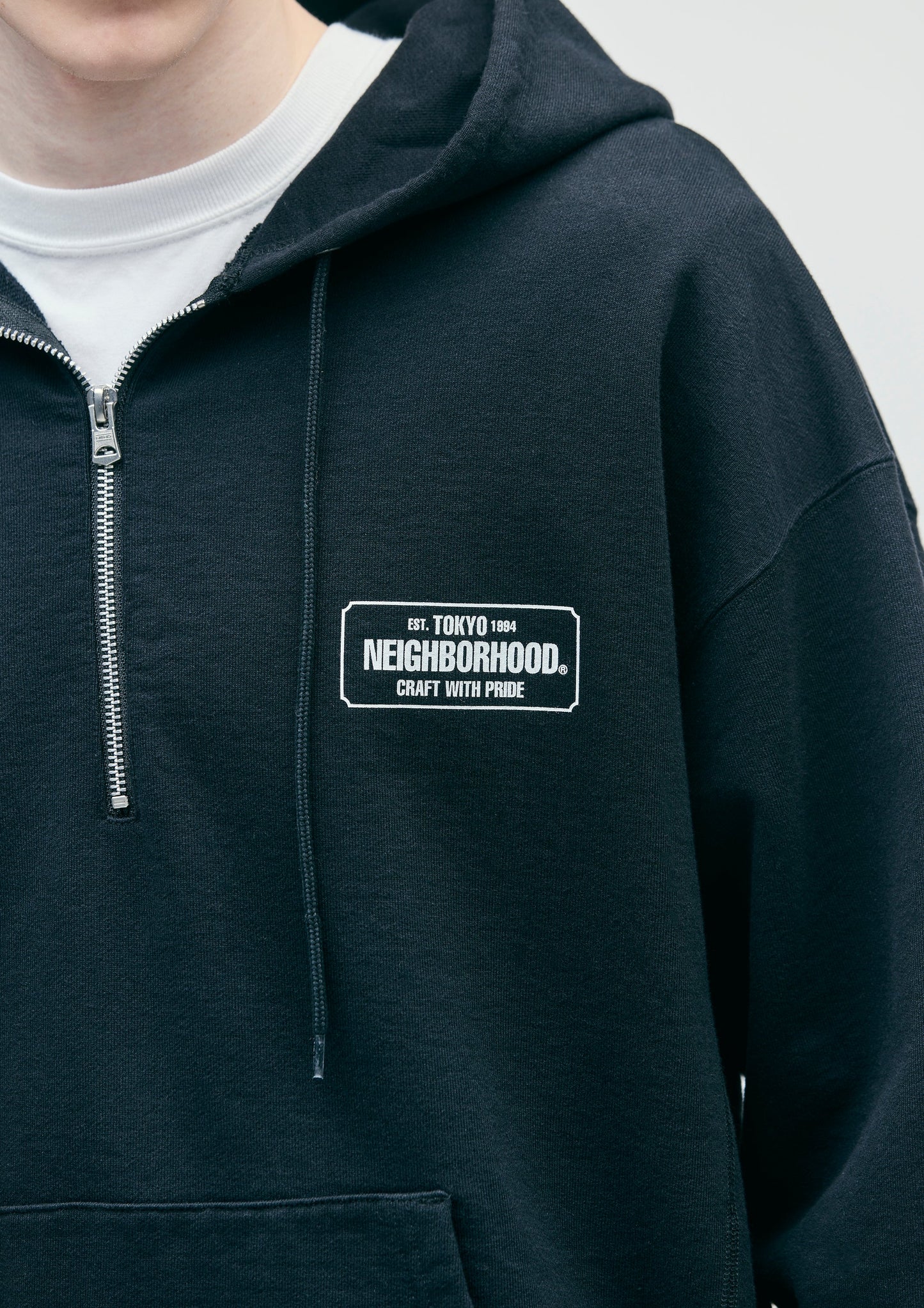 CLASSIC SWEAT HALF ZIP HOODIE LS