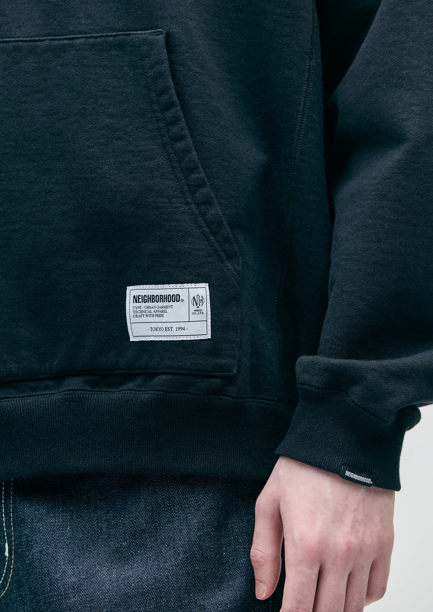 CLASSIC SWEAT HALF ZIP HOODIE LS
