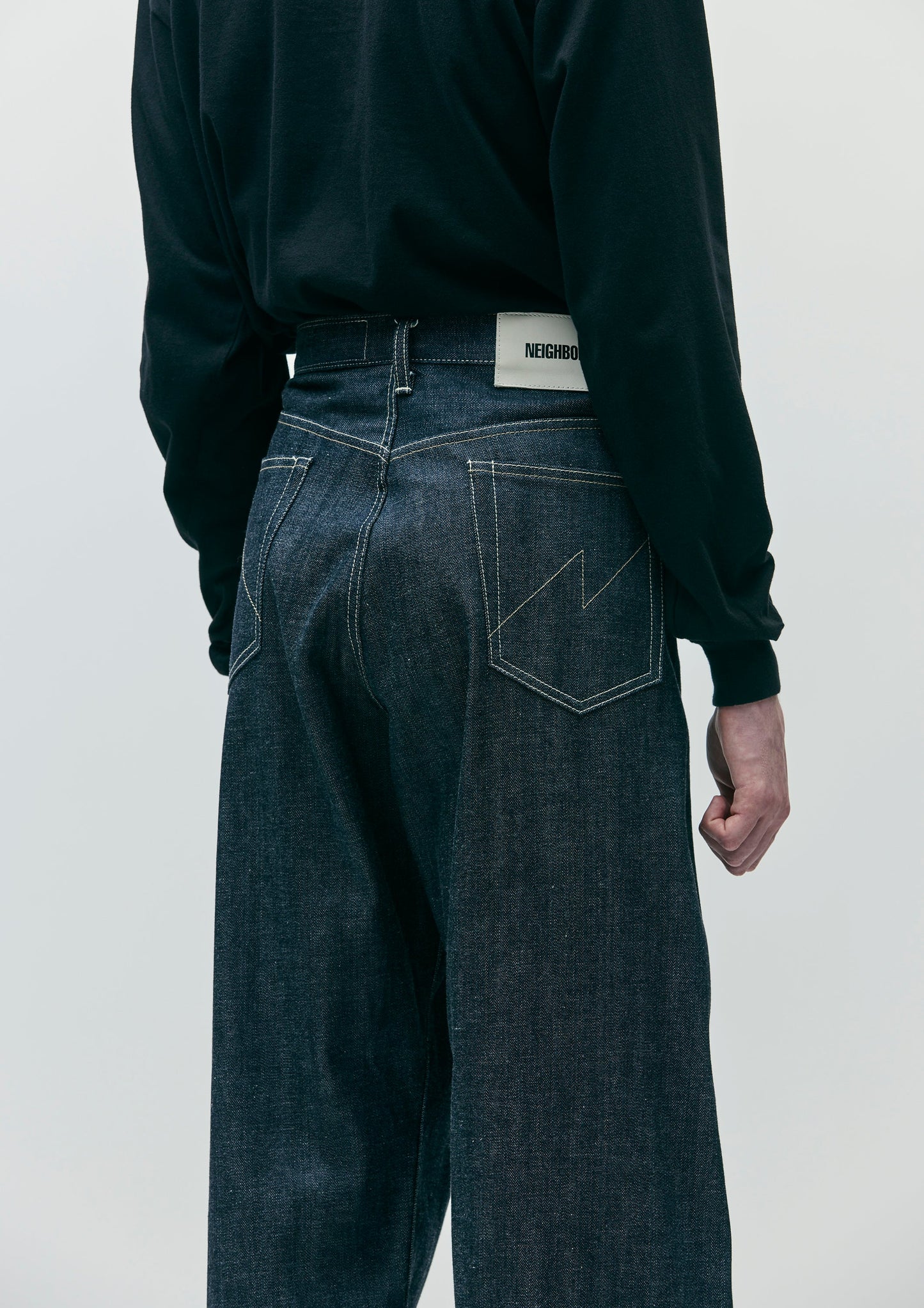 RIGID DENIM DP WIDE PANTS