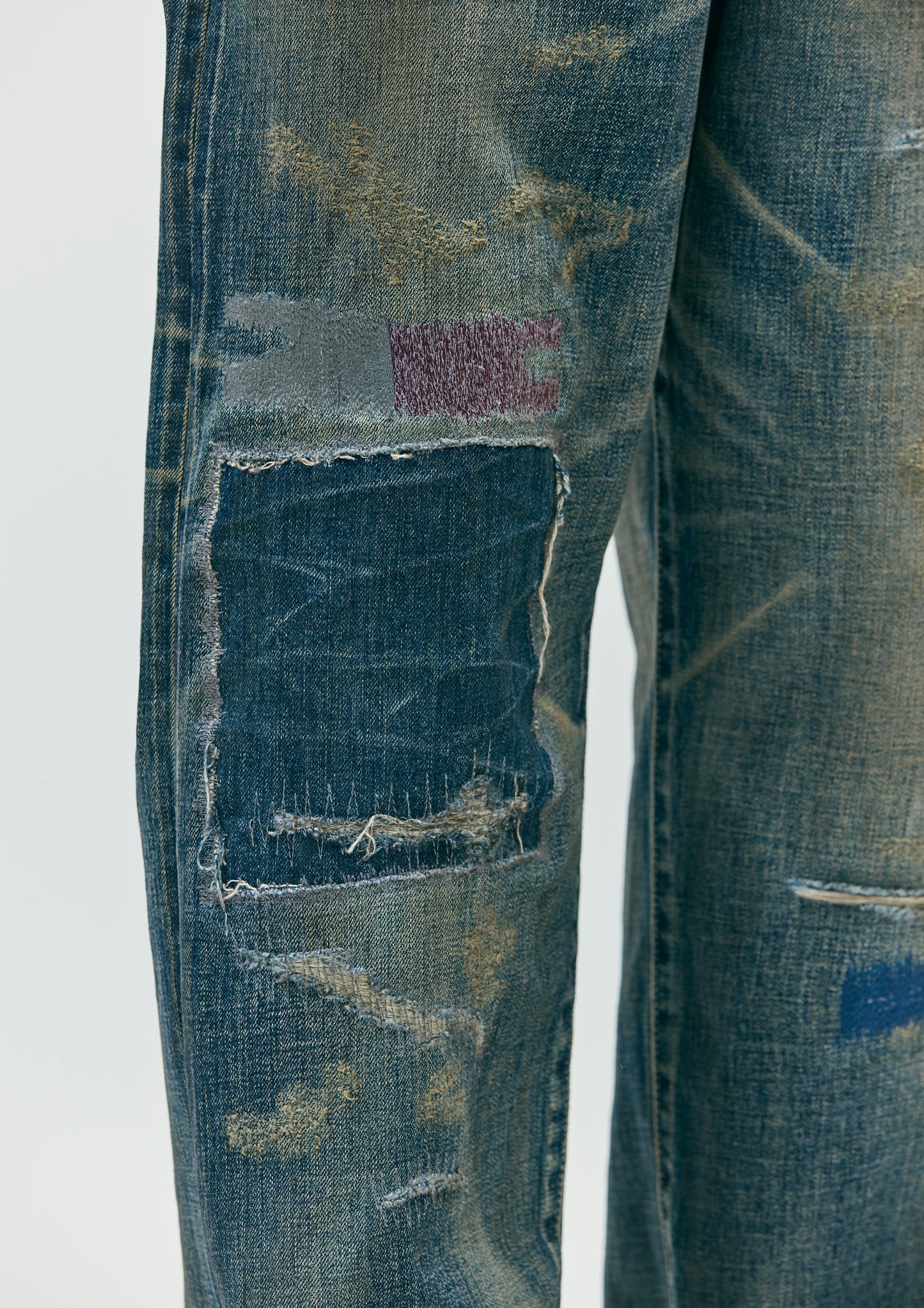 SAVAGE DENIM DP WIDE PANTS