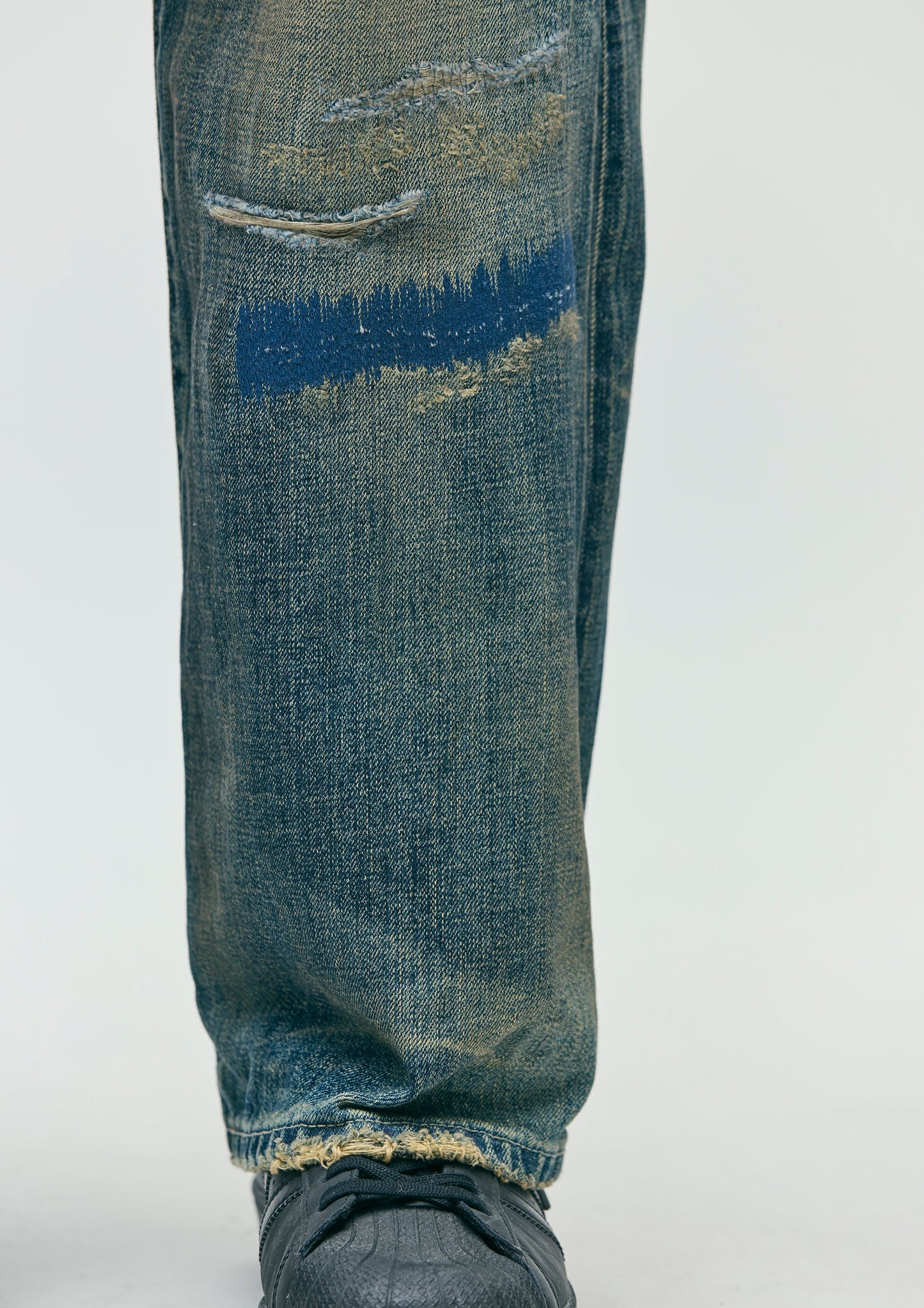 SAVAGE DENIM DP WIDE PANTS