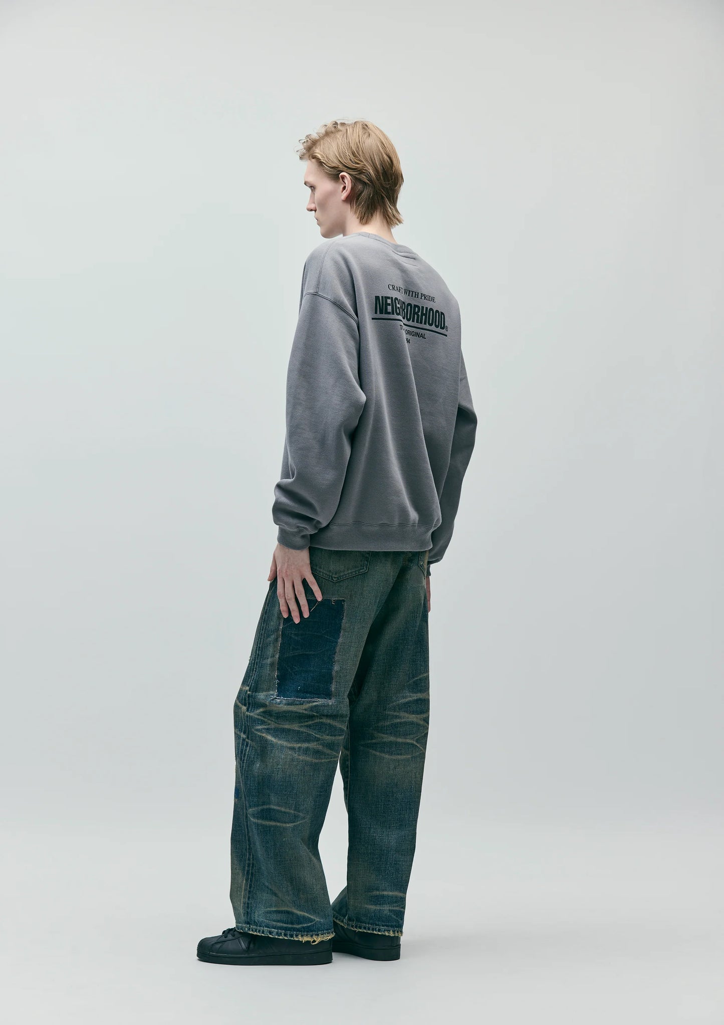 SAVAGE DENIM DP WIDE PANTS