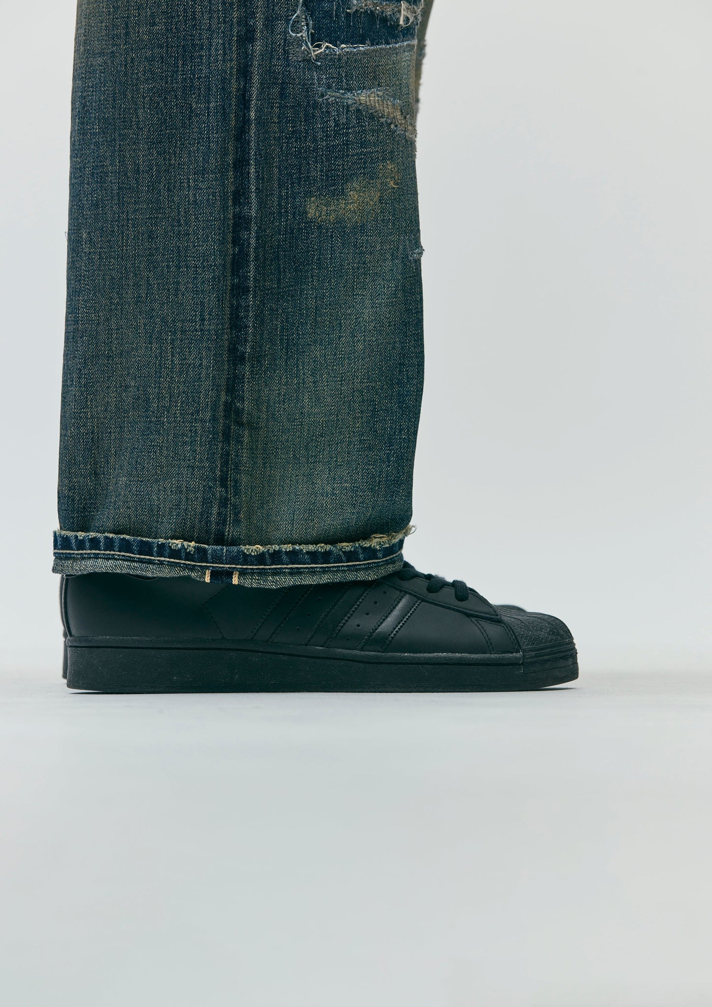 SAVAGE DENIM DP WIDE PANTS