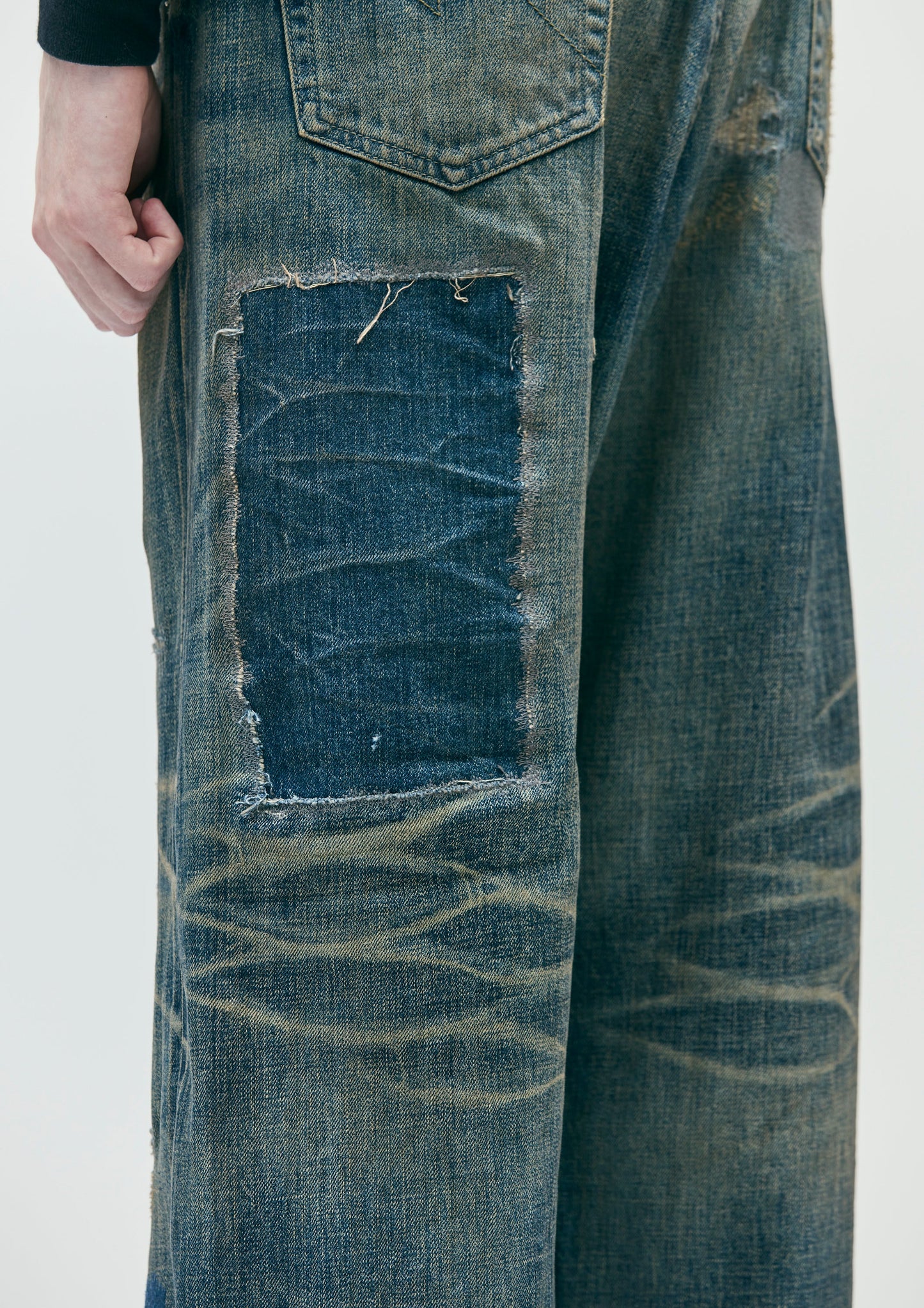 SAVAGE DENIM DP WIDE PANTS