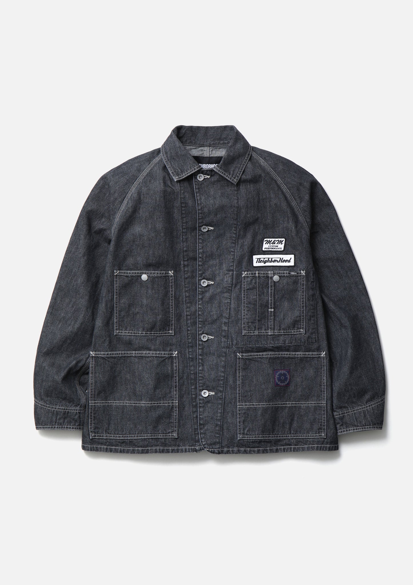 NH X M&M . WASHED DENIM COVERALL JACKET