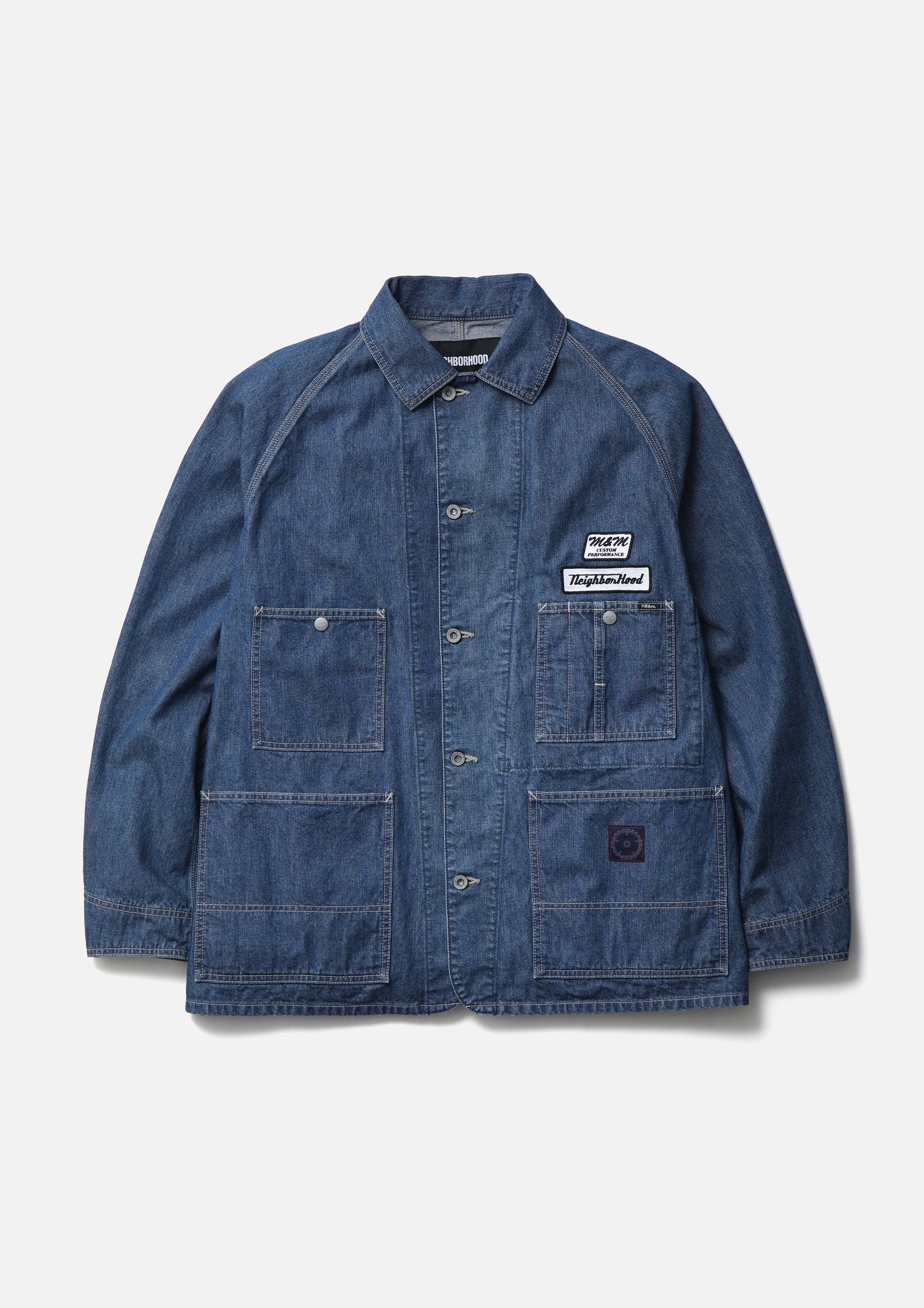NH X M&M . WASHED DENIM COVERALL JACKET