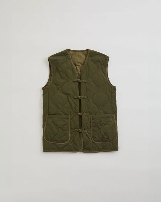 CHINA BUTTON QUILTED VEST