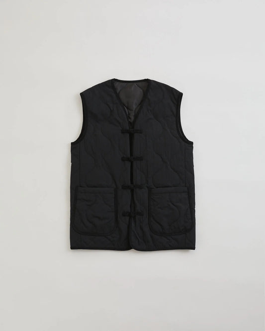 CHINA BUTTON QUILTED VEST