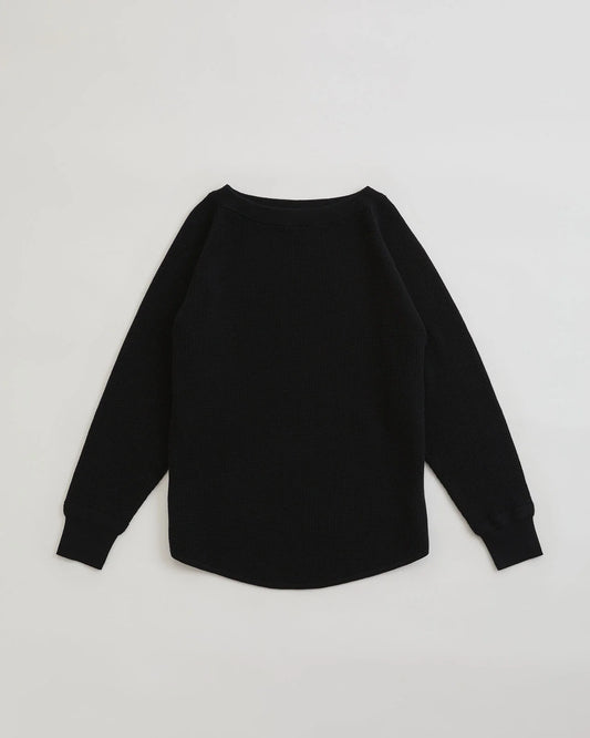 WAFFLE KNIT PULLOVER