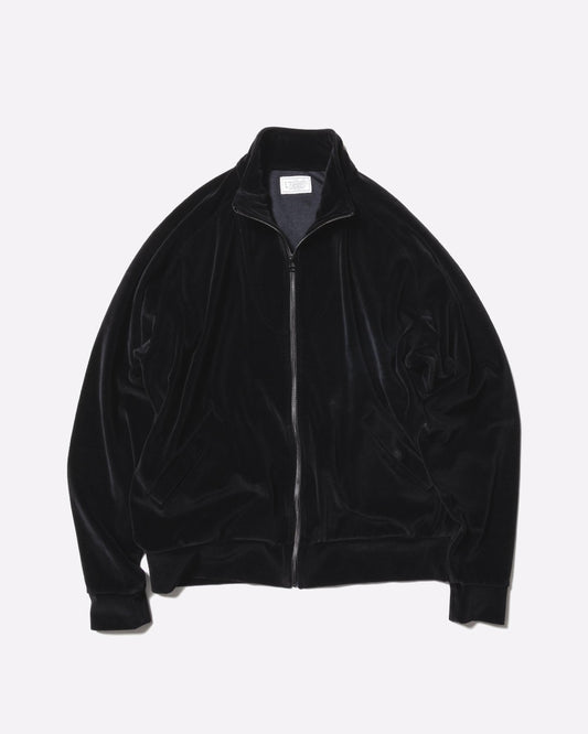 Unlikely Velour Track Jacket  BLACK