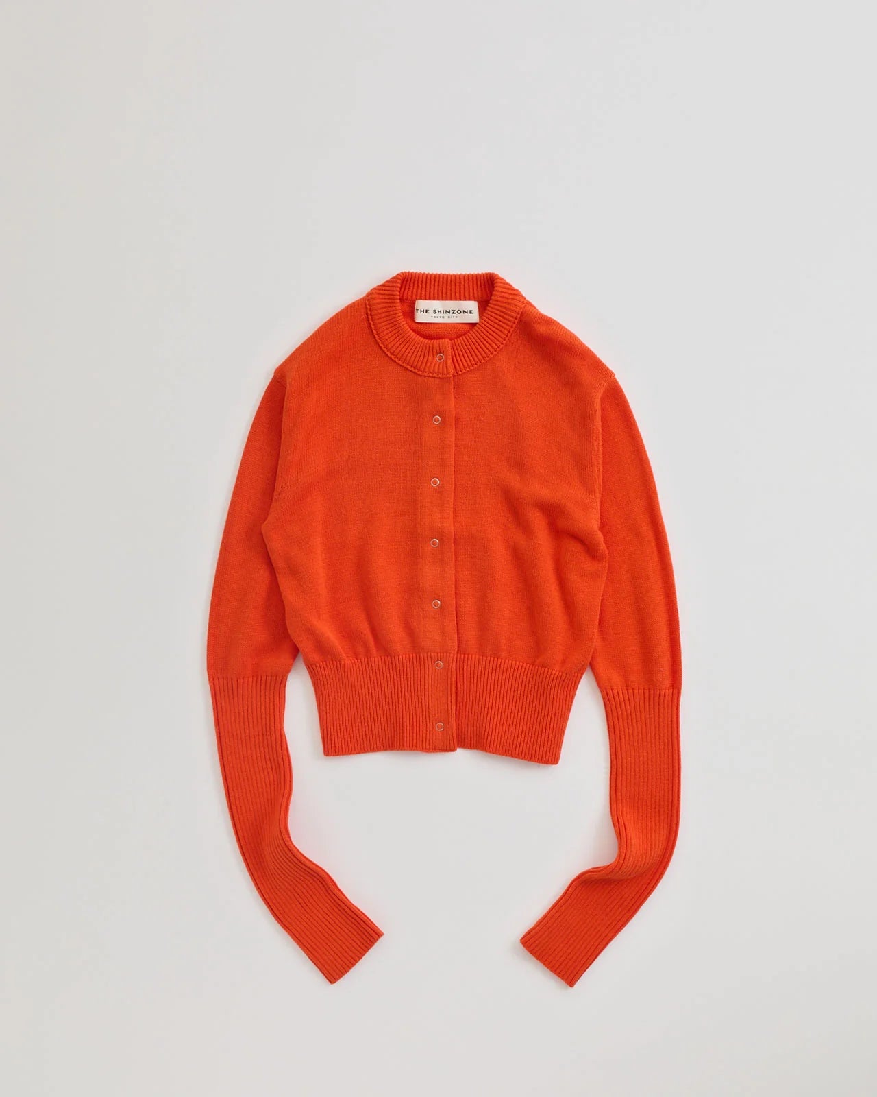 COTTON LONG RIB CARDIGAN