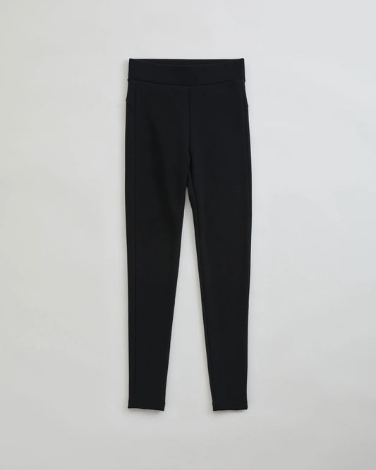 KNIT GEORGETTE LEGGINGS