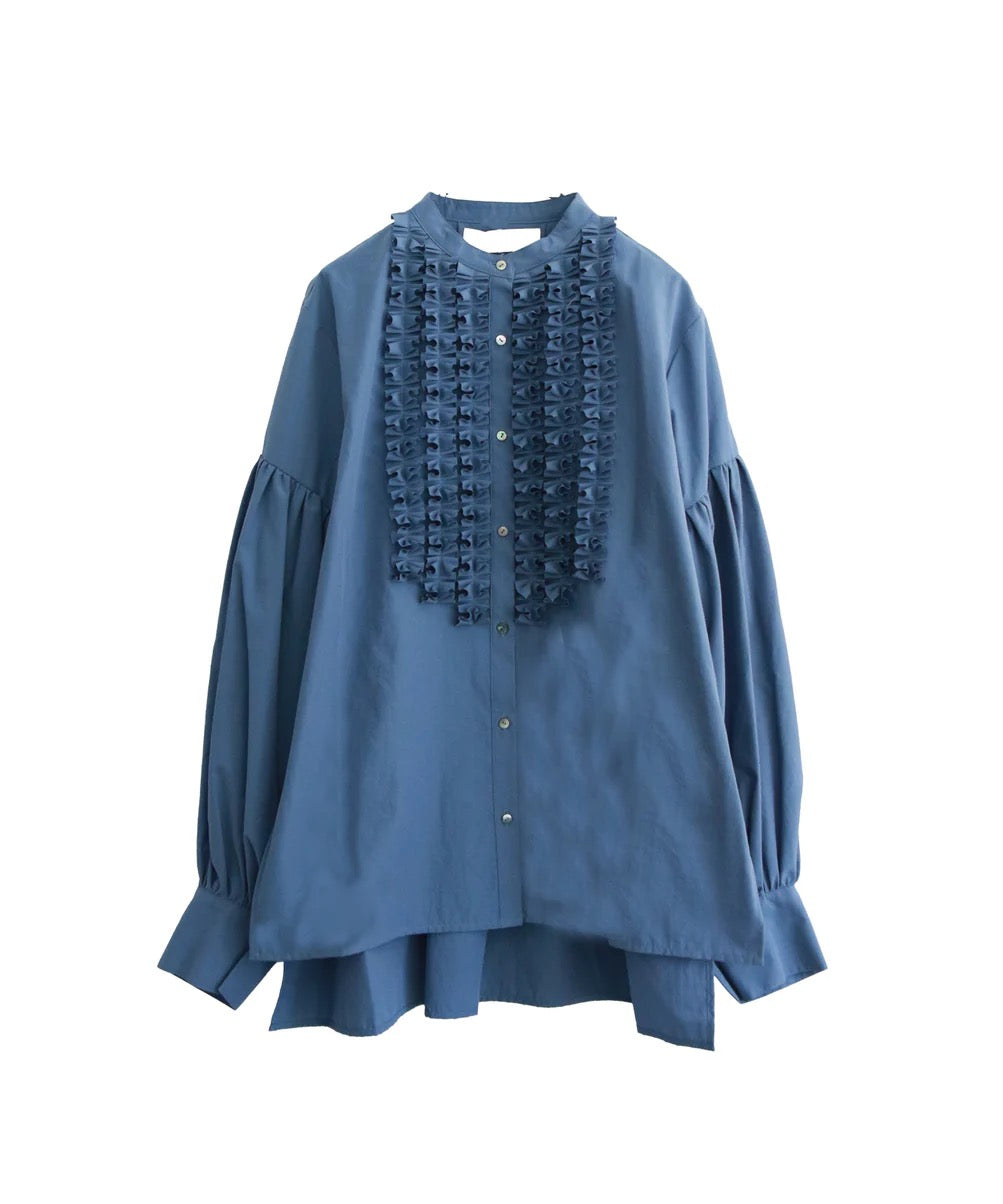 modern tuck frill blouse