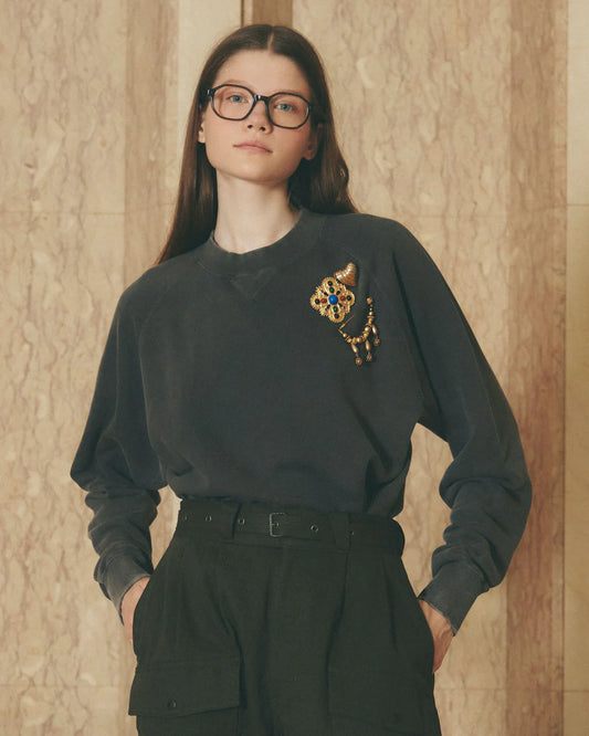 GARMENT DYED SWEATSHIRT