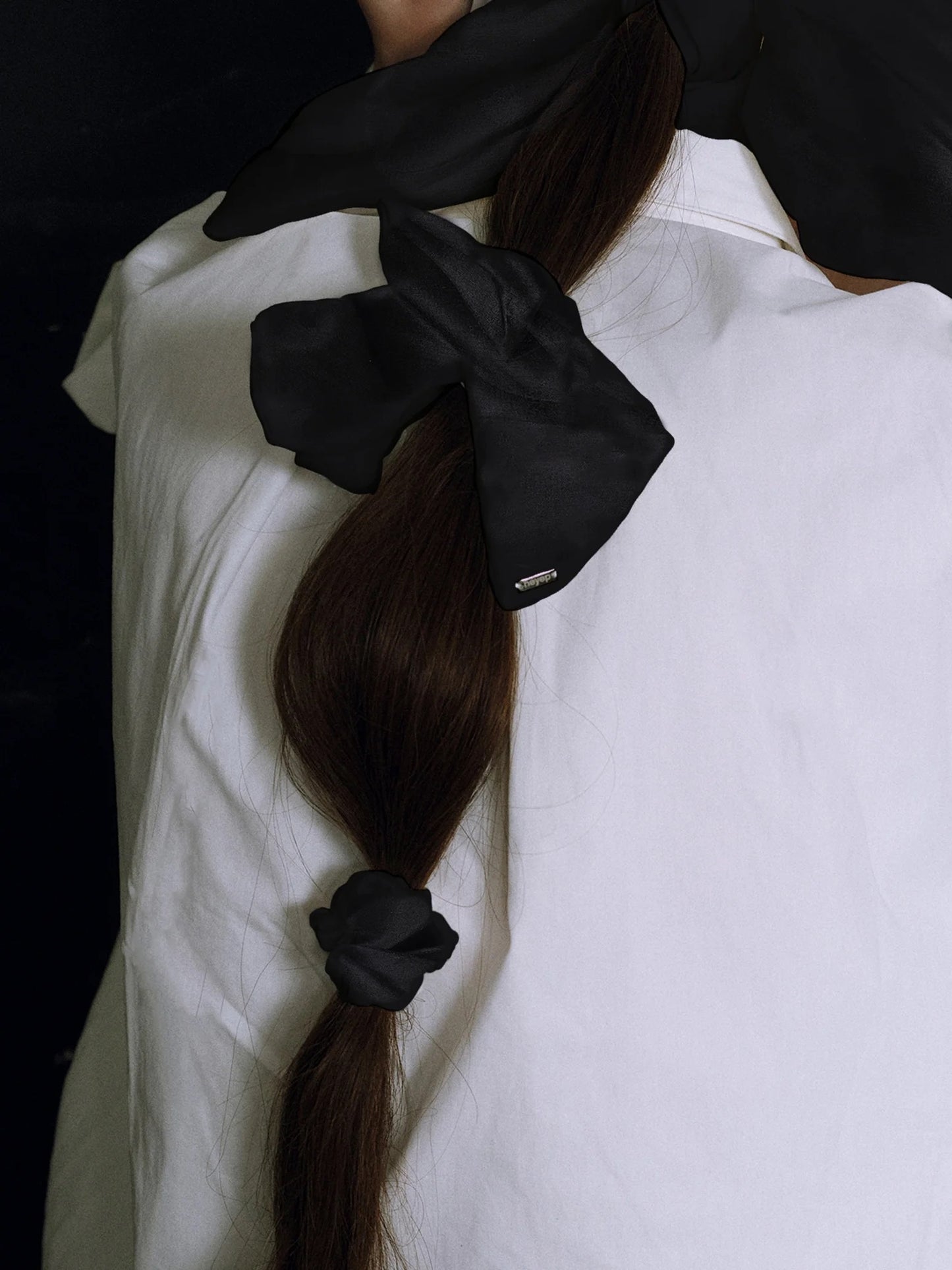 Silk Square Medium Scrunchie