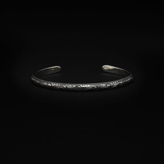 Engraved Narrow Bangle