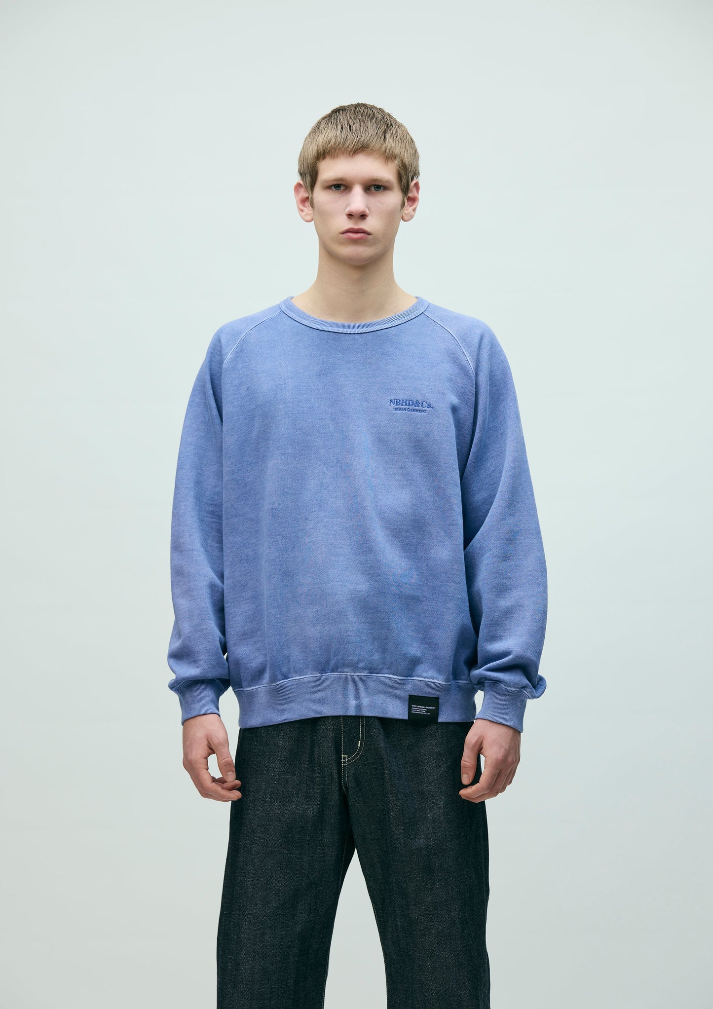 PIGMENT DYED SWEAT SHIRT LS