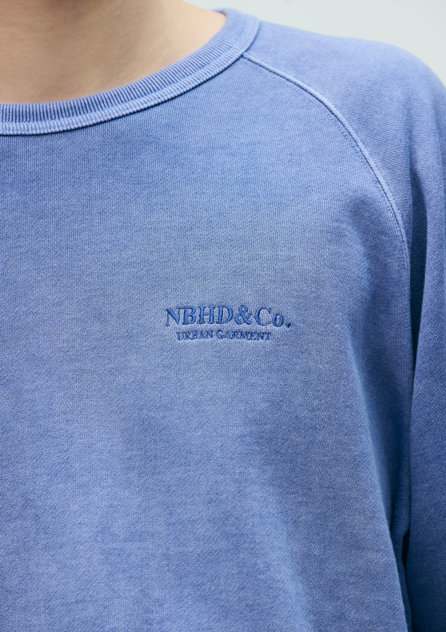 PIGMENT DYED SWEAT SHIRT LS