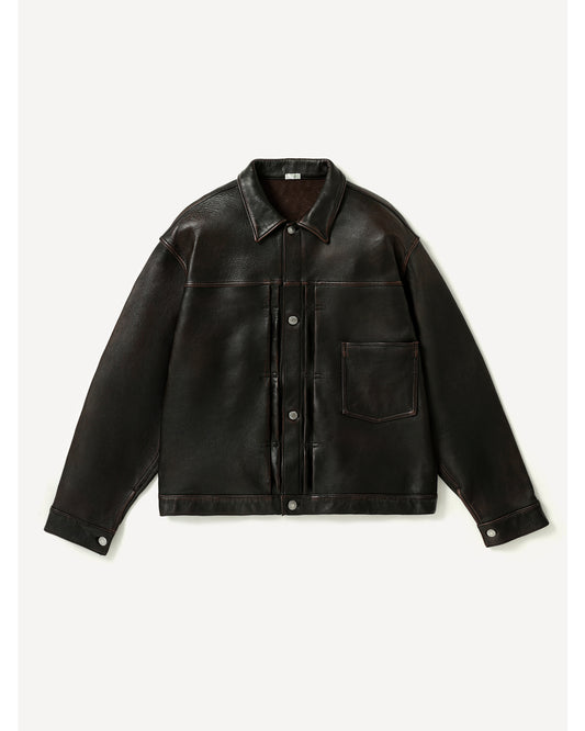 Vintage Leather 1st Type Jacket BROWN