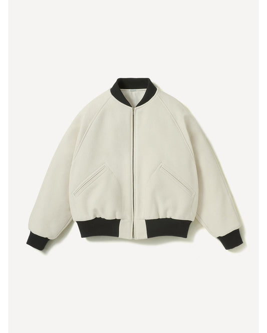 Rigid High Twist Cashmere Melton Award Jacket