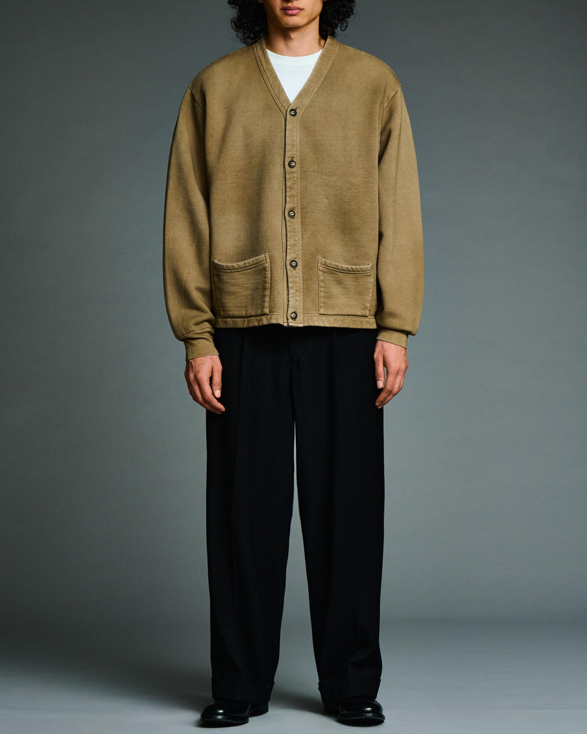 Vintage Sweat Cardigan  MOCHA