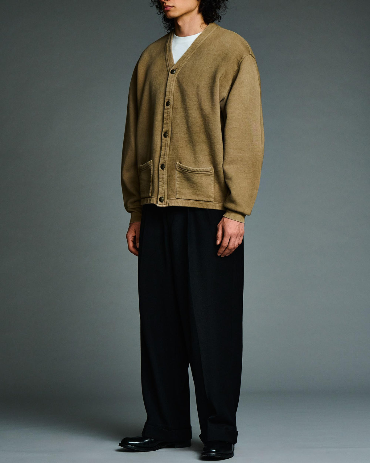Vintage Sweat Cardigan  MOCHA