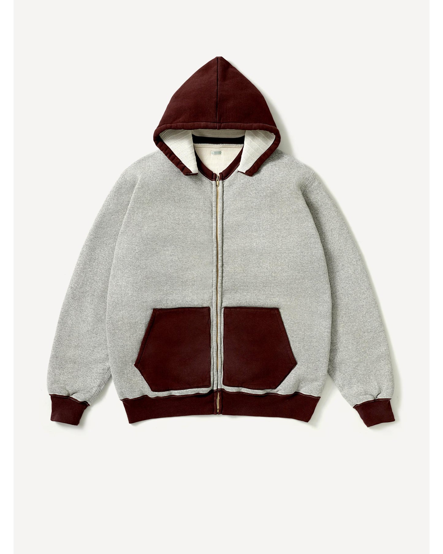 Vintage Attached Hood Zip Parka