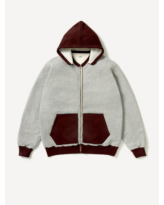 Vintage Attached Hood Zip Parka