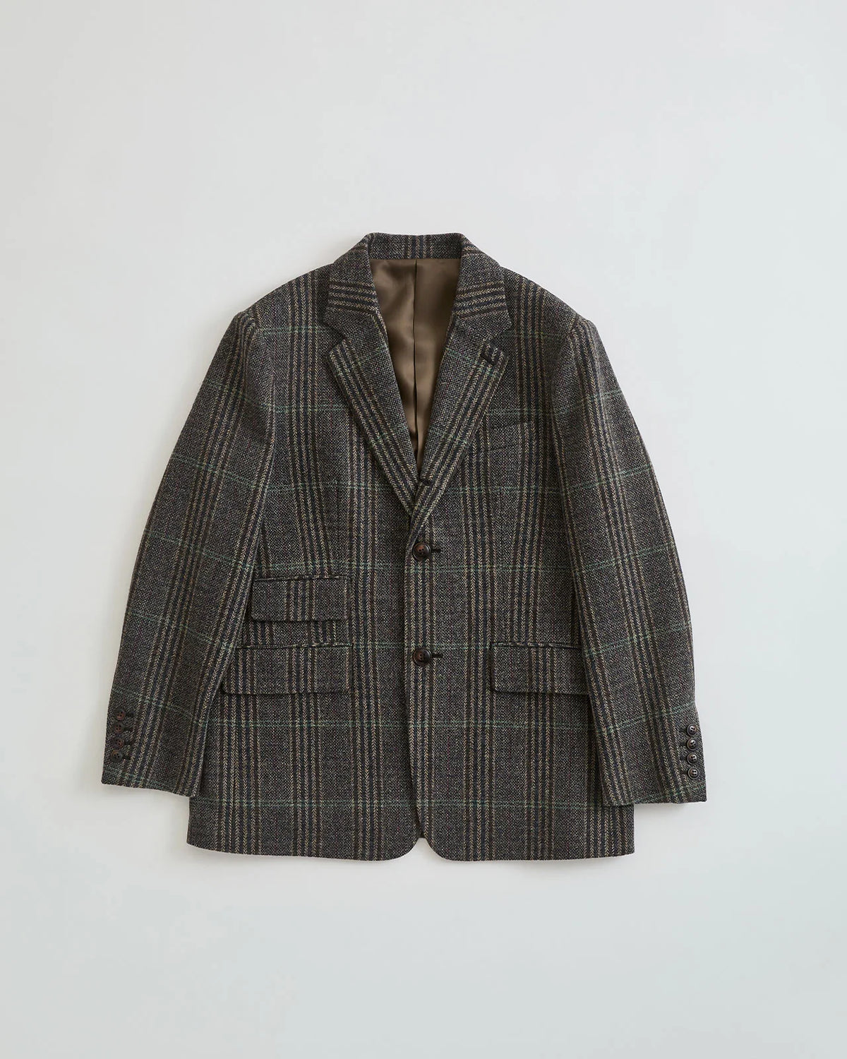 BRITISH WOOL CHECKED JACKET