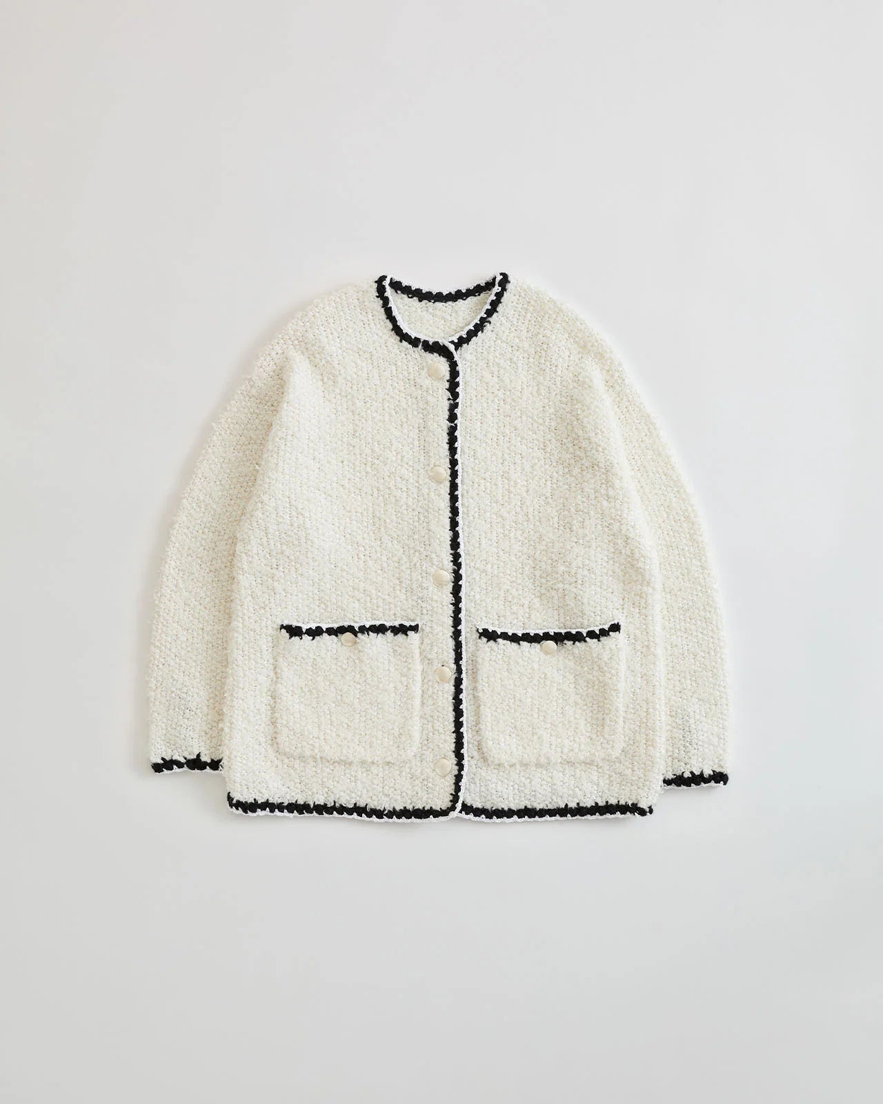 TWEED KNIT CARDIGAN
